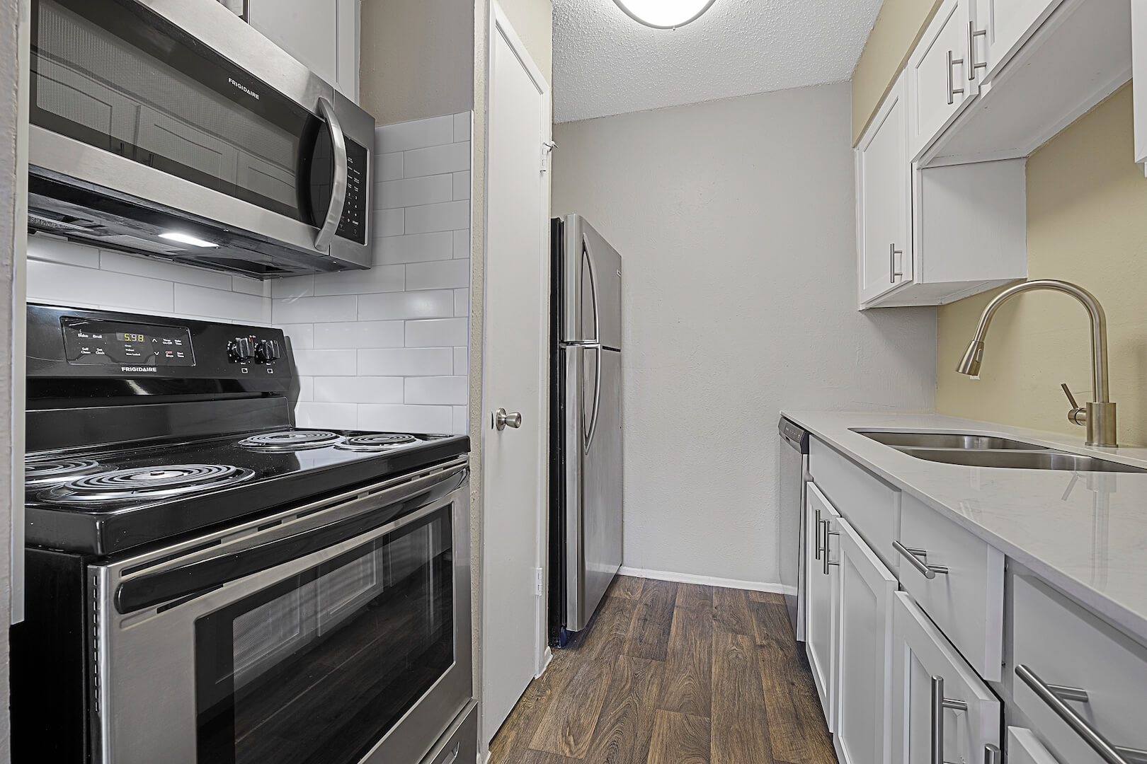 updated kitchen with Stainless Steel Appliances